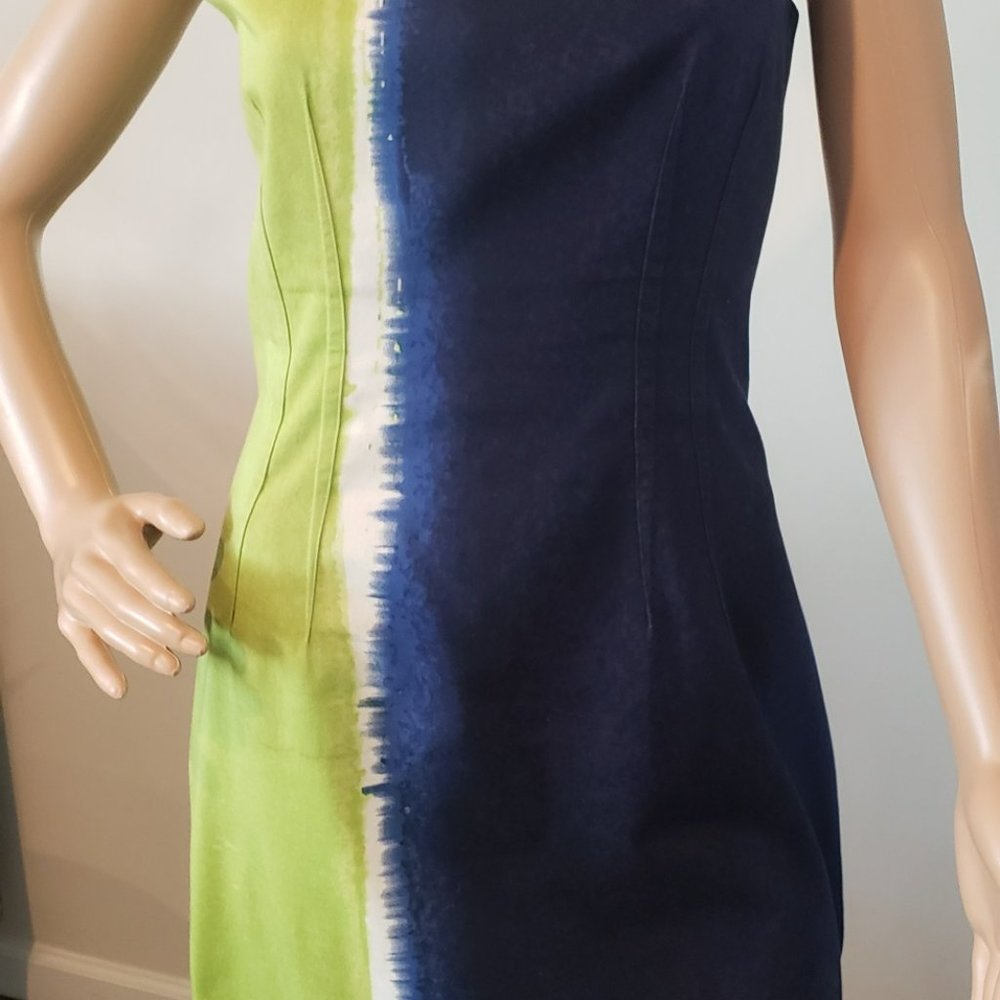 Tahari Shift Dress Size 10 Multi-Color